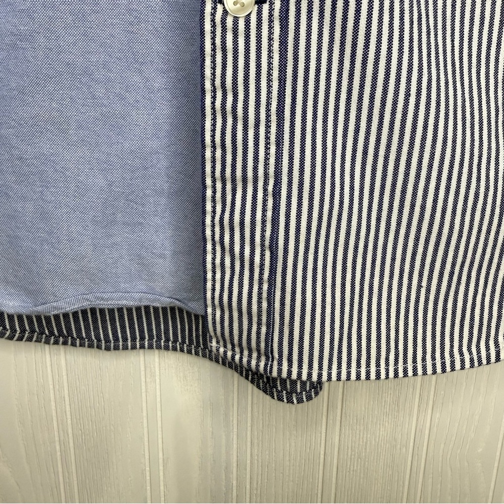 AEO Classic fit mixed pattern button down shirt s… - image 4